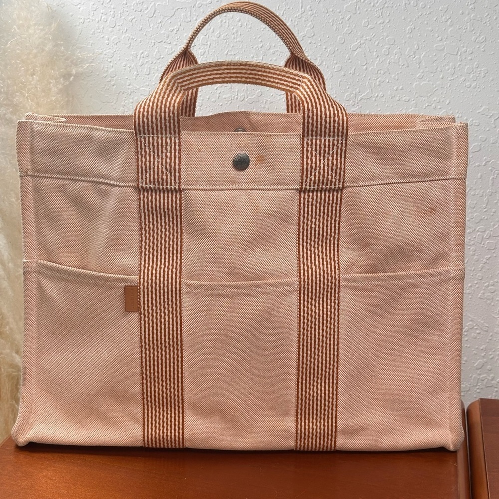 Hermès Toile Fourre-Tout MM